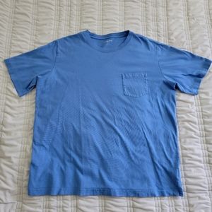Lands' End Blue Pocket Tee